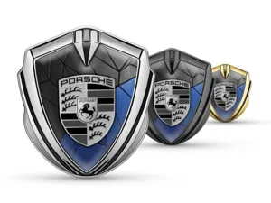 Porsche Badge Auto Look Corse Finitura Lucida